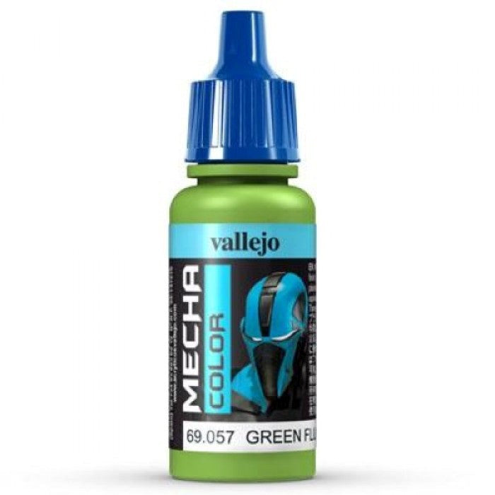 Vallejo AV69057 Mecha Colour Green Fluorescent 17ml (8938277372141)