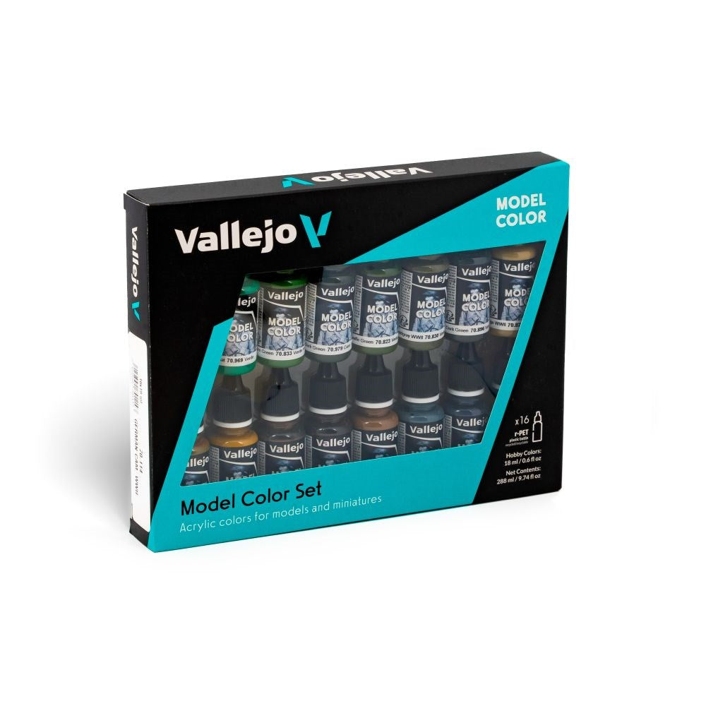 Vallejo AV70114 Model Colour German Camouflage Wwii 16 Colour Set (8938280124653)