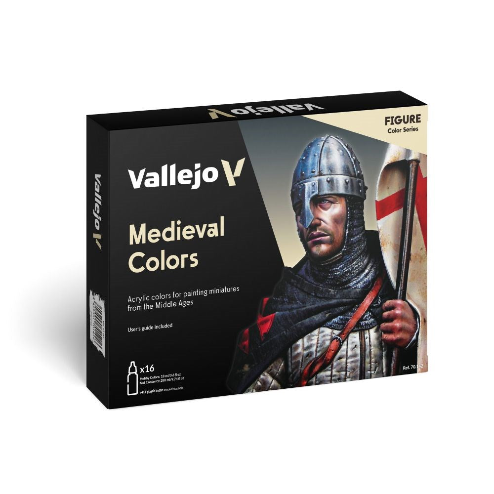 Vallejo AV70142 Model Colour Medieval Colors  Figure 16 Colour Set (8938280321261)