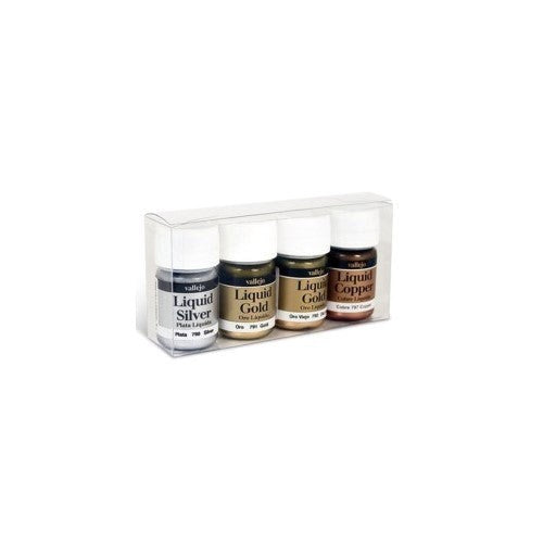 Vallejo AV70199 Model Colour Alcohol-based Metallic Set (8938280976621)