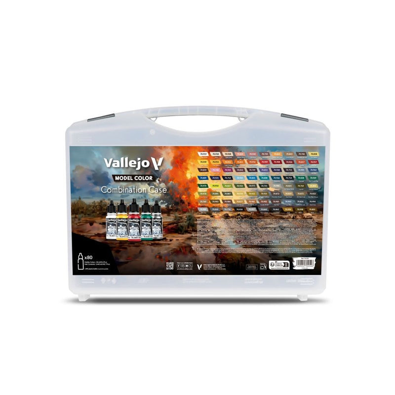 Vallejo AV70254 Model Colour Combination Case 80 Colours Case