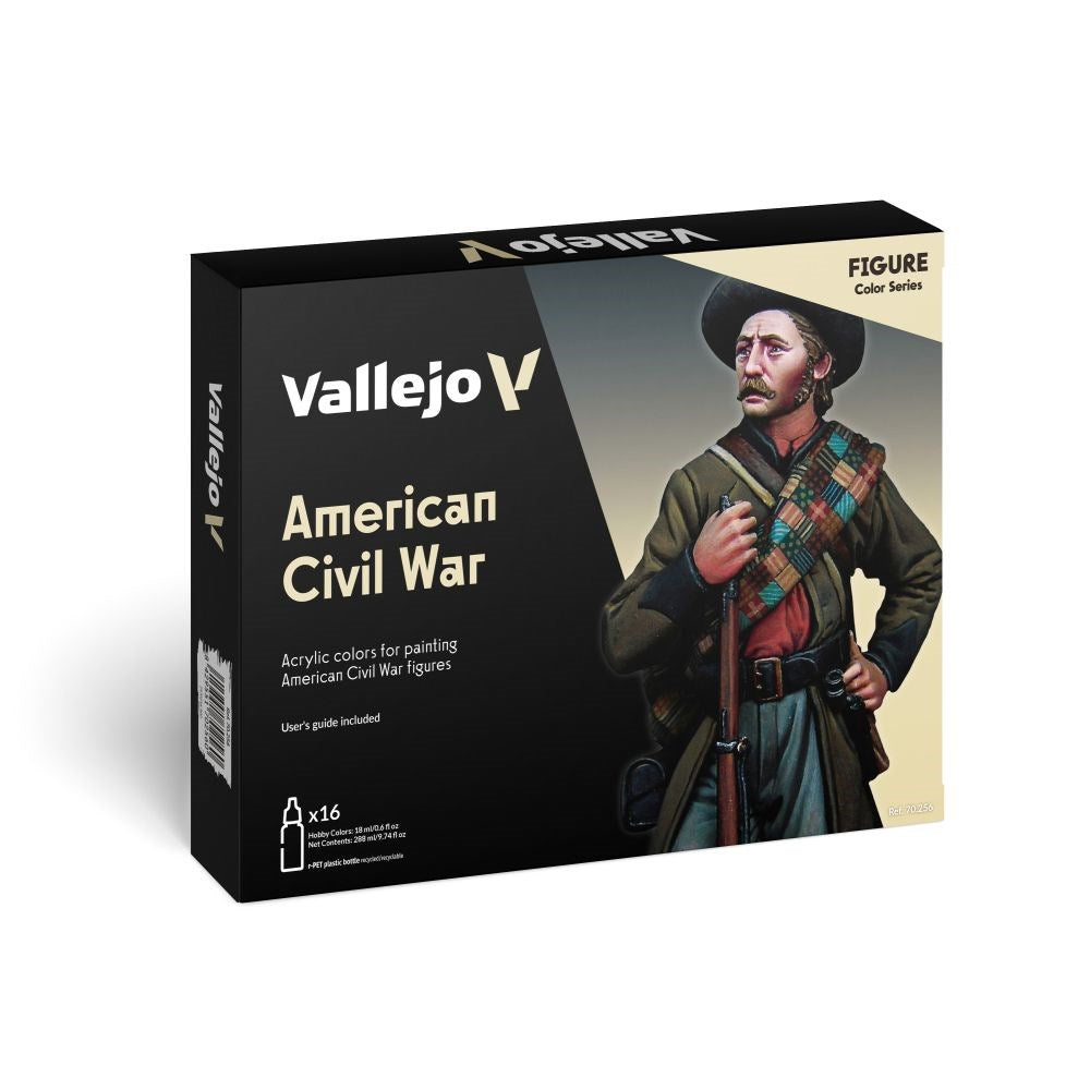 Vallejo AV70256 Model Colour American Civil War Figure 16 Colour Set (8938282287341)