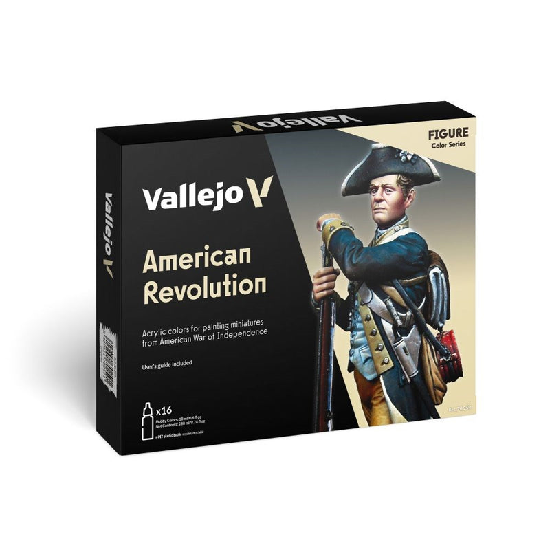 Vallejo AV70259 Model Colour American Revolution Figure 16 Colour Set