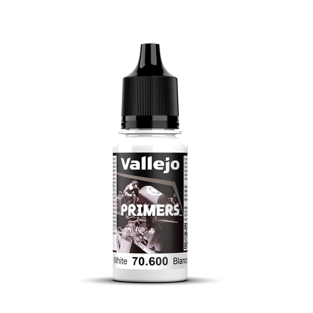 Vallejo AV70600 Surface Primer White 18ml (8938283892973)