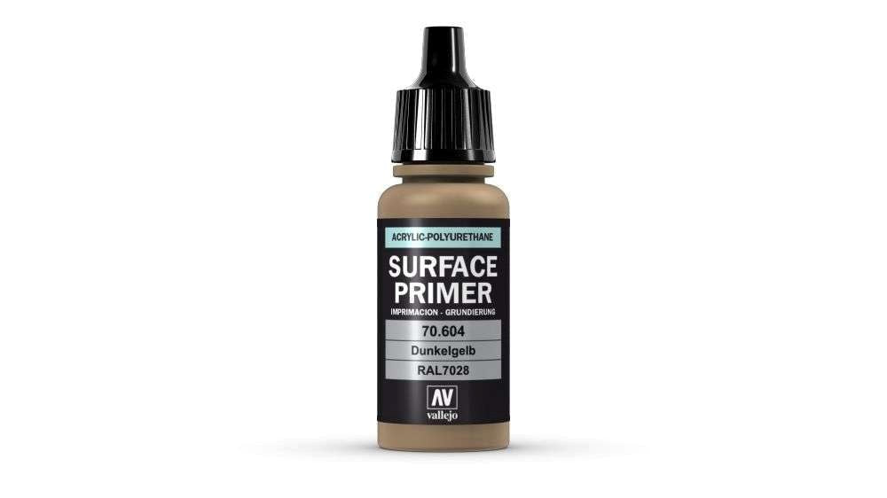 Vallejo AV70604 Surface Primer German Dark Yellow 17 ml (8938284253421)