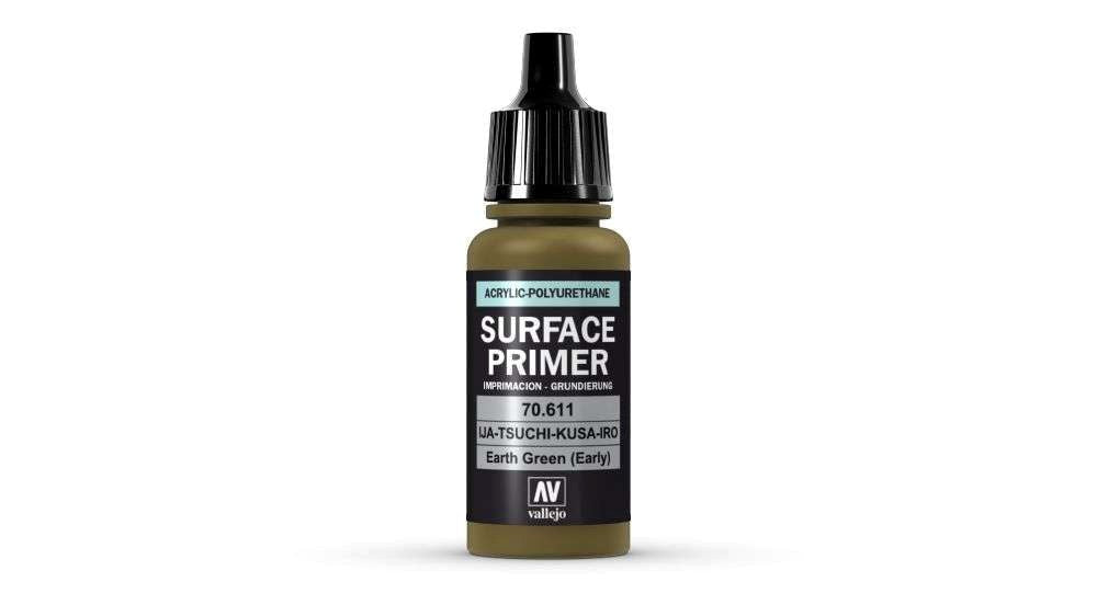 Vallejo AV70611 Surface Primer IJA-Tsuchi-Kusa-IRO Earth Green (early) 17 ml (8938284744941)