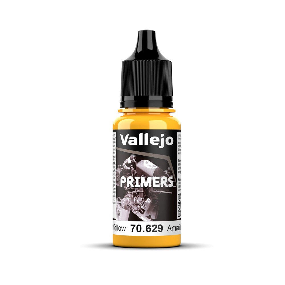 Vallejo AV70629 Surface Primer Sun Yellow 18ml (8938285367533)