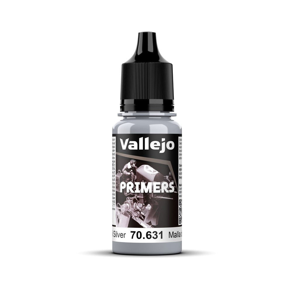 Vallejo AV70631 Surface Primer Chainmail Silver 18ml (8938285498605)