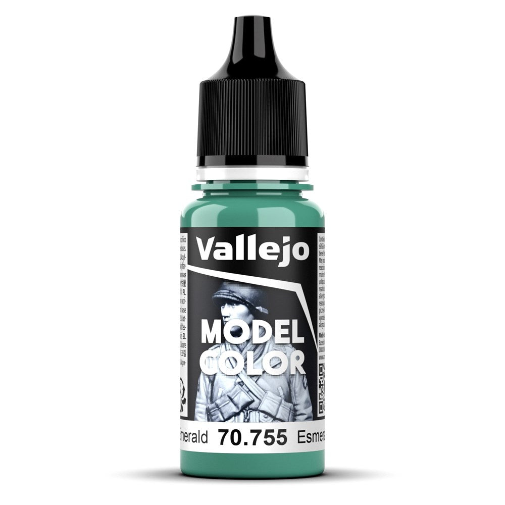 Vallejo AV70755 Model Colour Light Emerald 18ml (8938286907629)