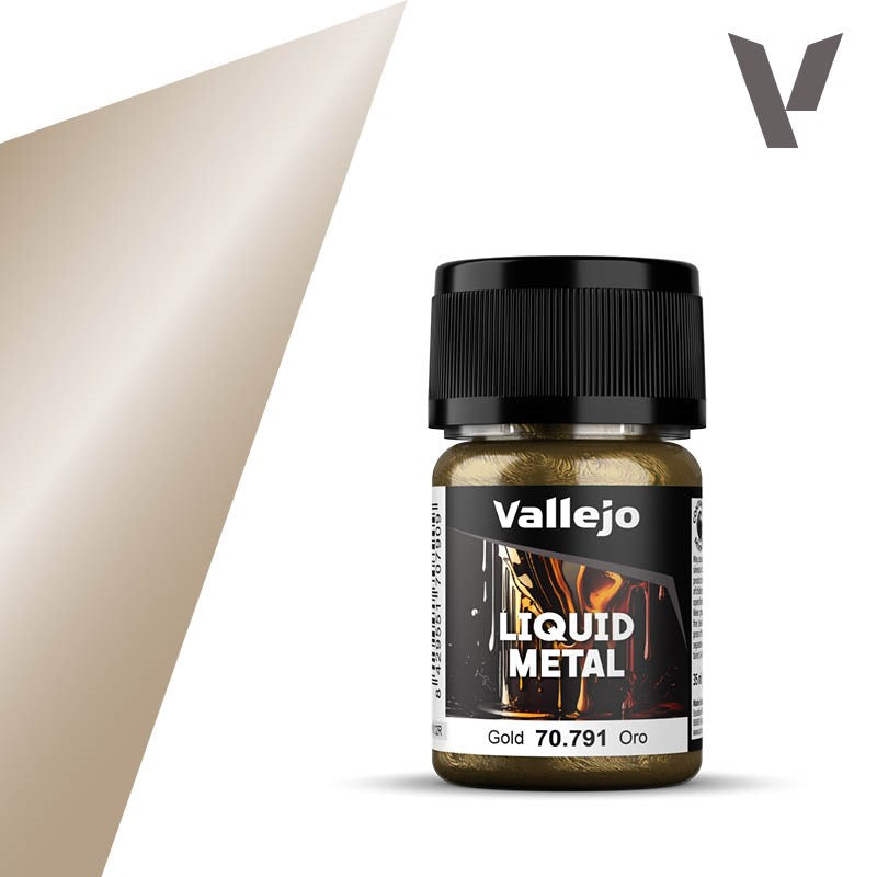 Vallejo AV70791 Model Colour Metallics Gold 35ml (8938288546029)