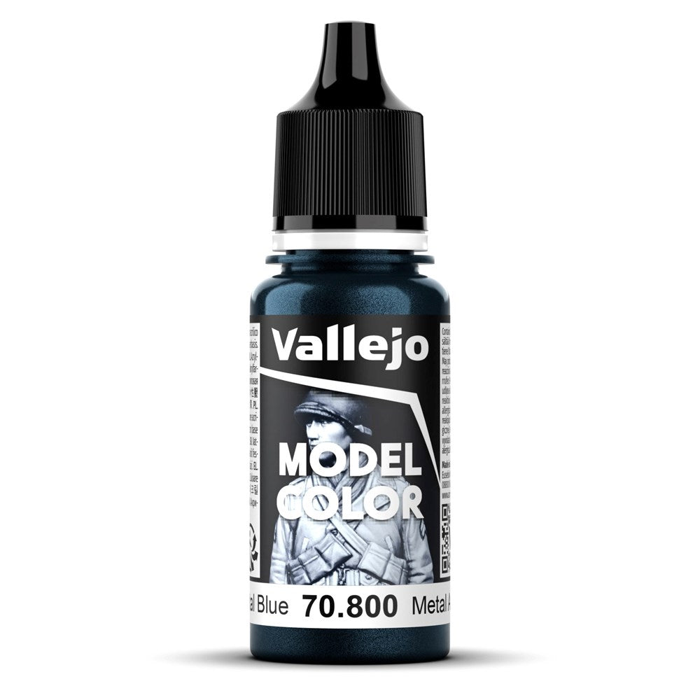 Vallejo AV70800 Model Colour Gunmetal Blue 18ml (8938289463533)