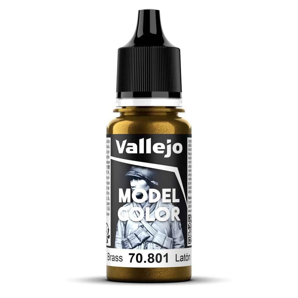 Vallejo AV70801 Model Colour Brass 18ml (8938289496301)