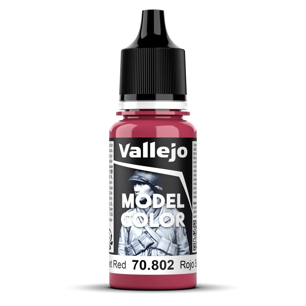Vallejo AV70802 Model Colour Sunset Red 18ml (8938289594605)