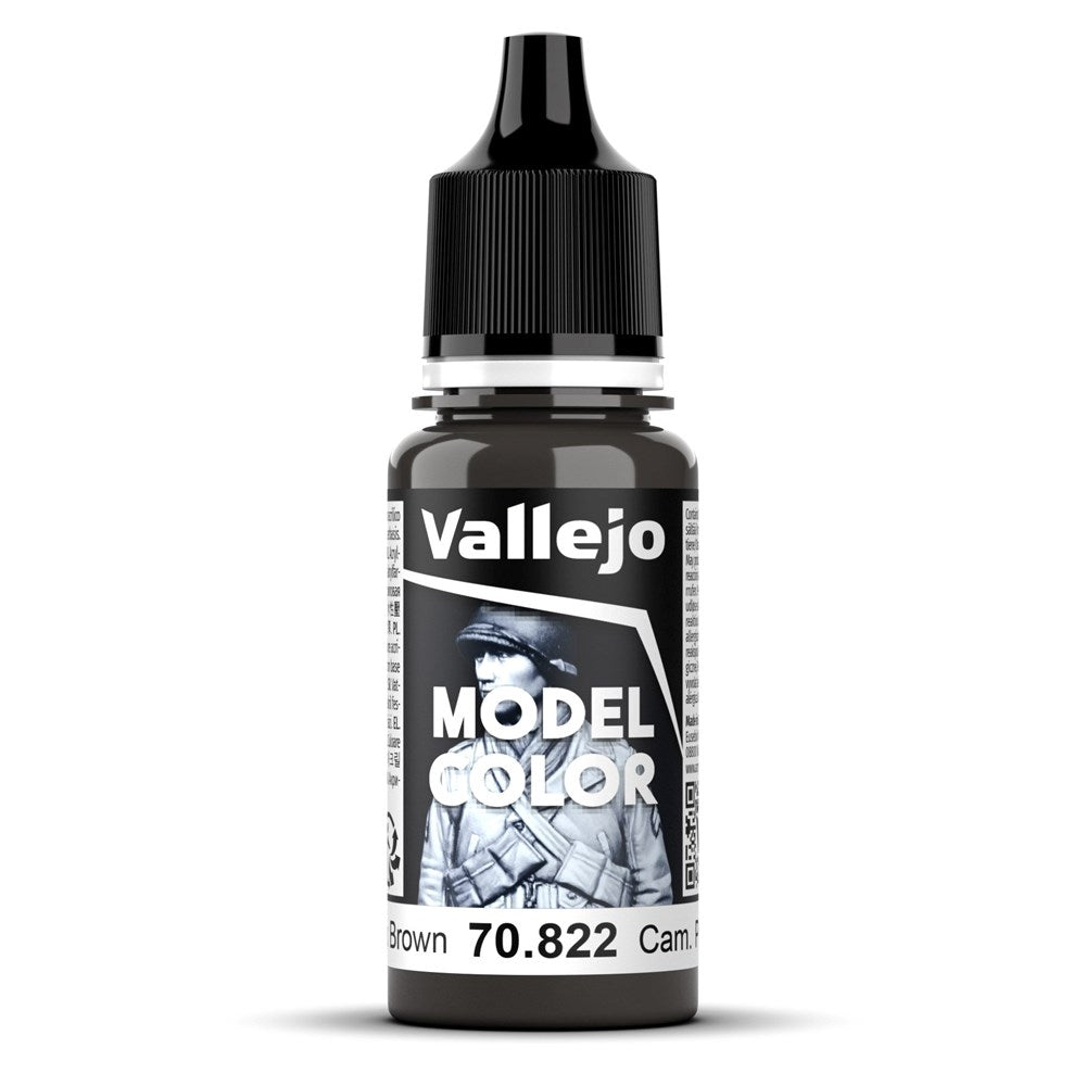 Vallejo AV70822 Model Colour Cam. Black Brown 18ml (8938290938093)
