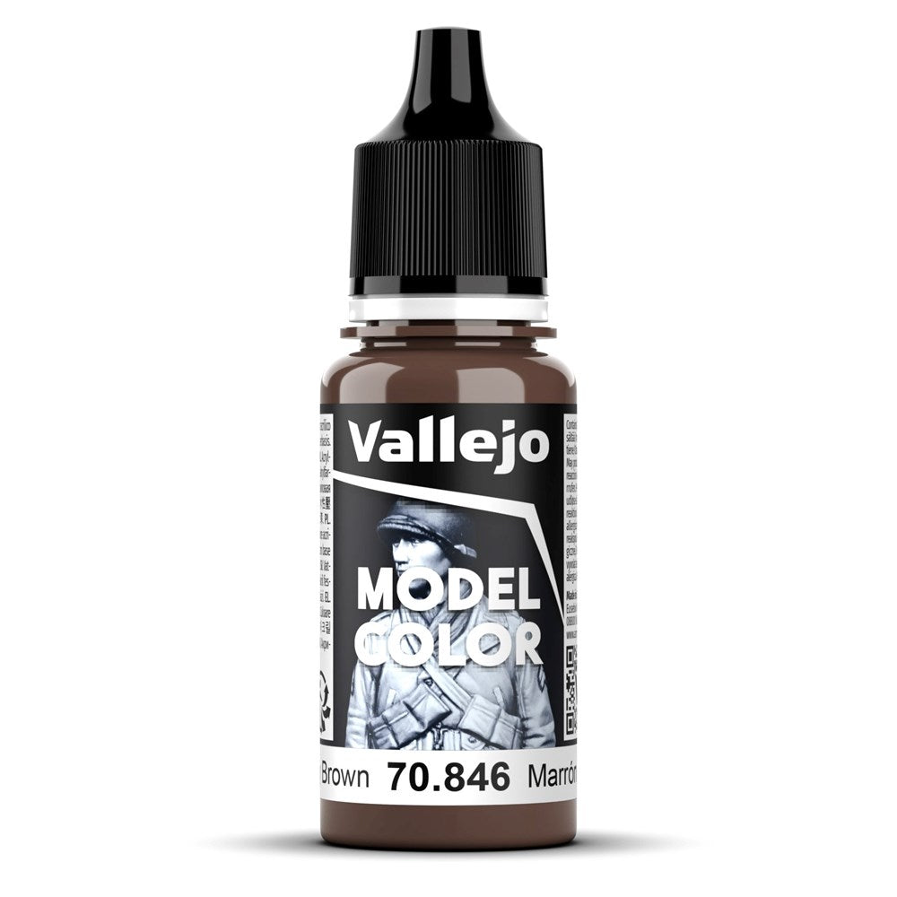 Vallejo AV70846 Model Colour Mahogany Brown 18ml (8938292576493)