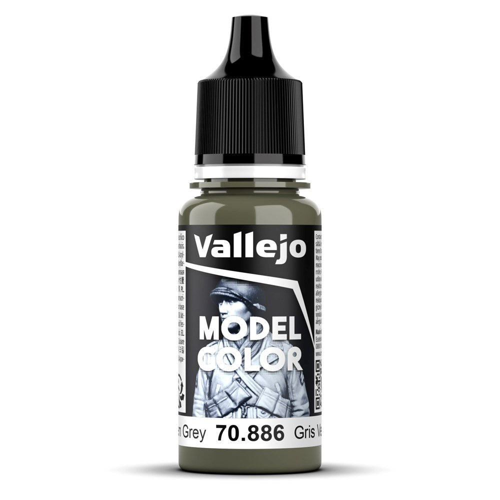 Vallejo AV70886 Model Colour Green Grey 18ml (8938295329005)