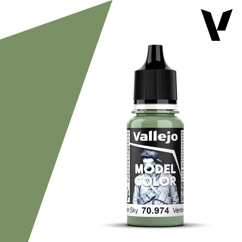 Vallejo AV70974 Model Colour Green Sky 18ml (8938301718765)