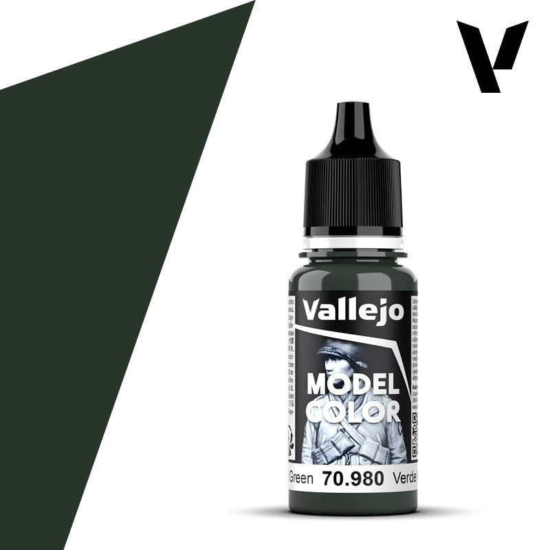 Vallejo AV70980 Model Colour Black Green 18ml (8938302308589)
