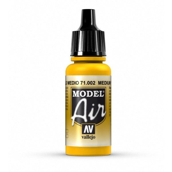 Vallejo AV71002 Model Air Medium Yellow 17 ml (8938304209133)