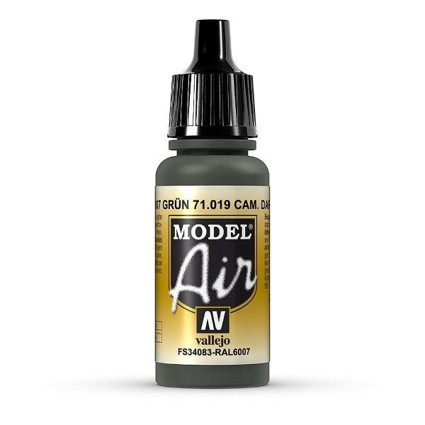 Vallejo AV71019 Model Air Camouflage Dark Green 17 ml (8938305585389)