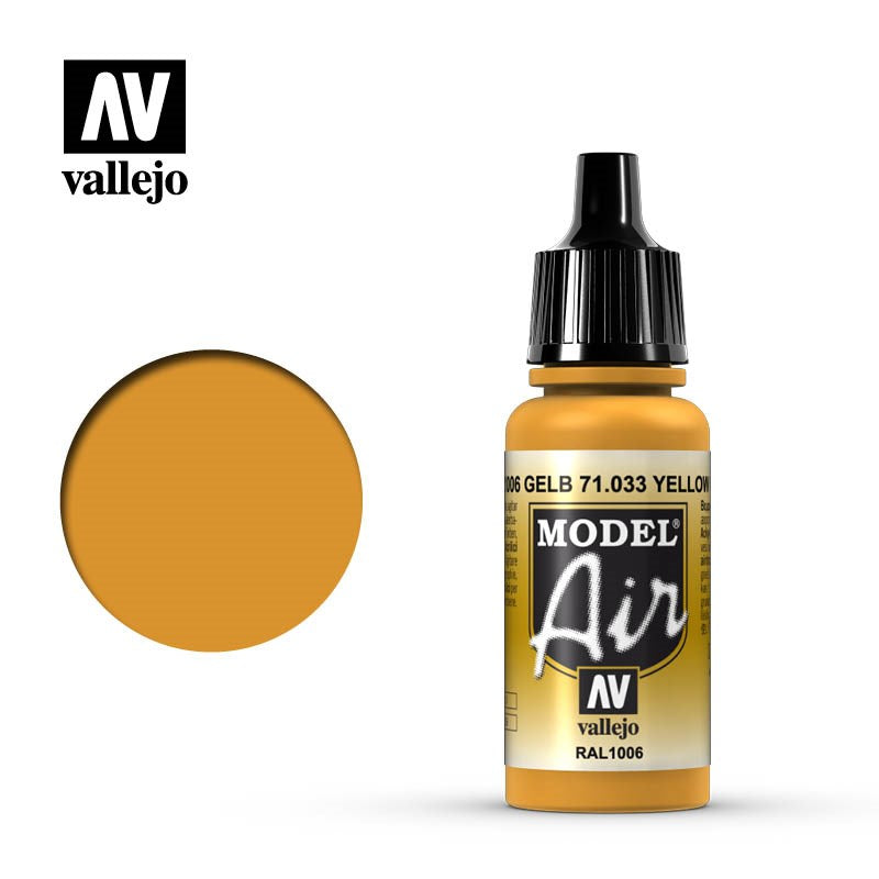 Vallejo AV71033 Model Air Yellow Ochre 17 ml (8938306568429)