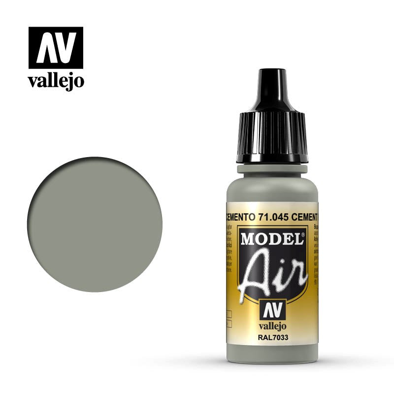 Vallejo AV71045 Model Air Cement Gray 17 ml (8938307682541)