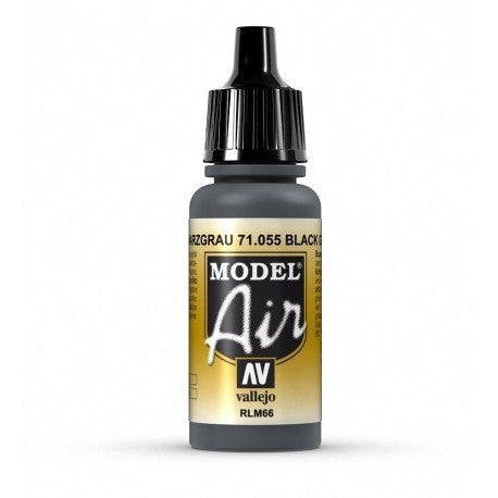 Vallejo AV71055 Model Air Black Gray RLM66 17 ml (8938308534509)