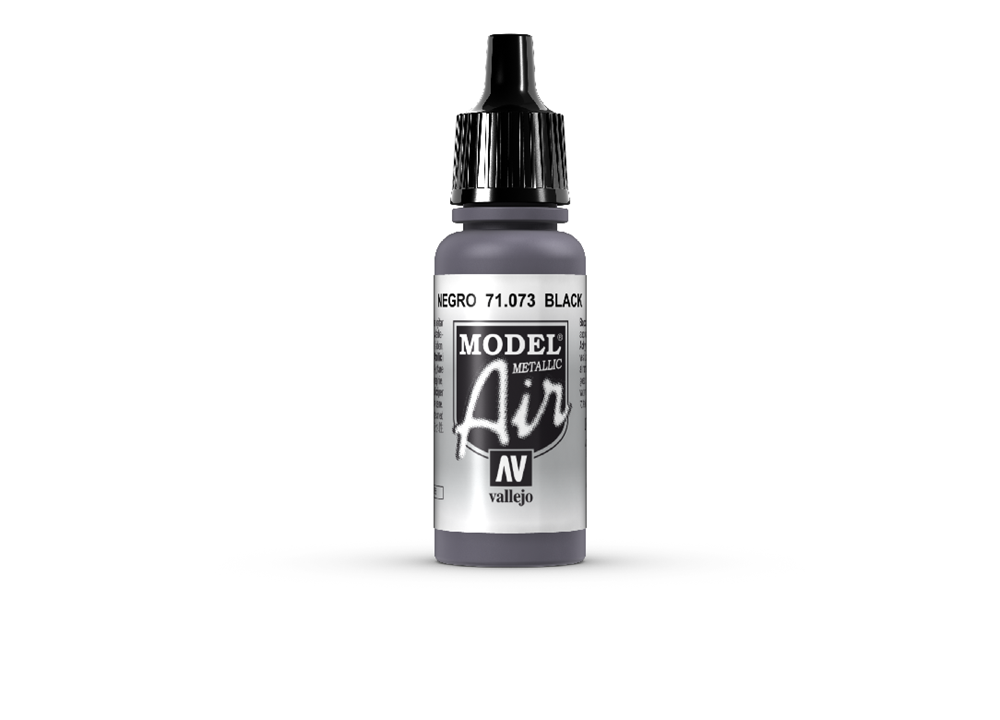 Vallejo AV71073 Model Air Metallic Black 17 ml (8938310041837)