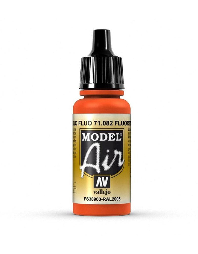 Vallejo AV71082 Model Air Fluorescent Red 17 ml (8938310926573)