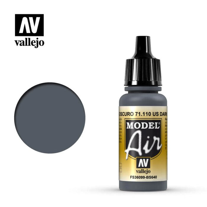 Vallejo AV71110 Model Air US Dark Grey 17 ml (8938312925421)