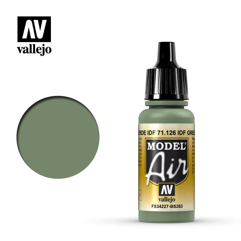 Vallejo AV71126 Model Air IDF Green 17 ml