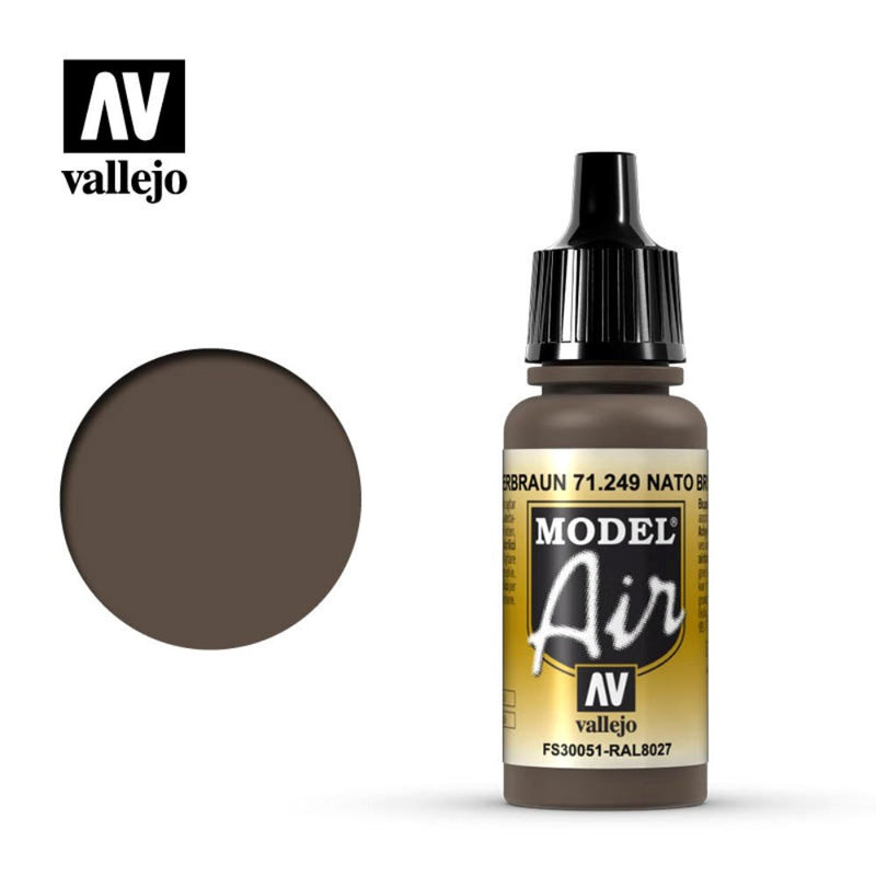 Vallejo AV71249 Model Air NATO Brown 17 ml