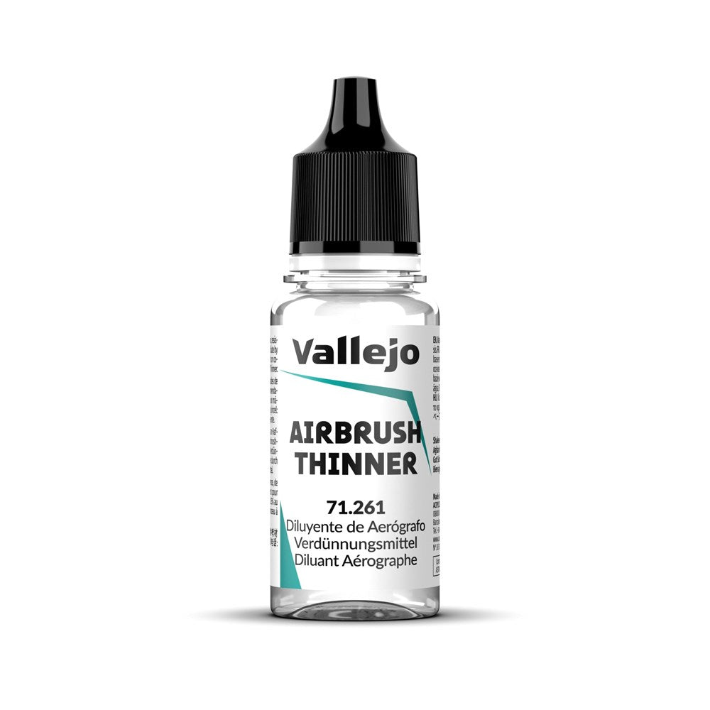 Vallejo AV71261 Auxiliaries Airbrush Thinner 18ml (8938321051885)