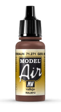 Vallejo AV71271 Model Air German Red Brown 17 ml (8938321674477)