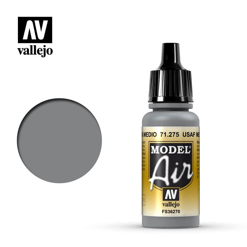 Vallejo AV71275 Model Air USAF Medium Gray 17 ml (8938322002157)