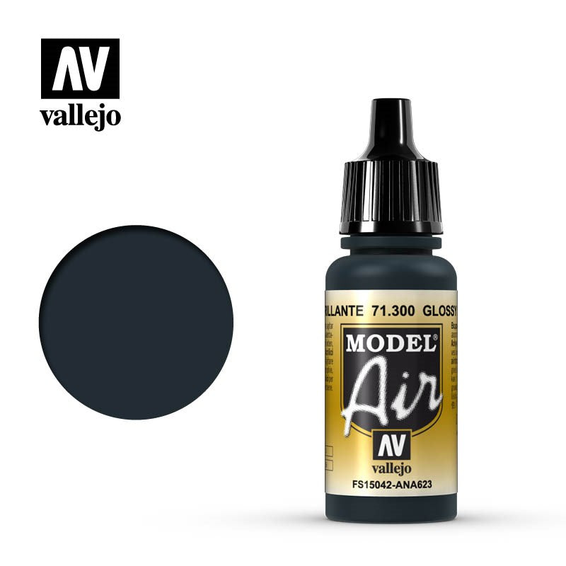 Vallejo AV71300 Model Air Glossy Sea Blue 17 ml