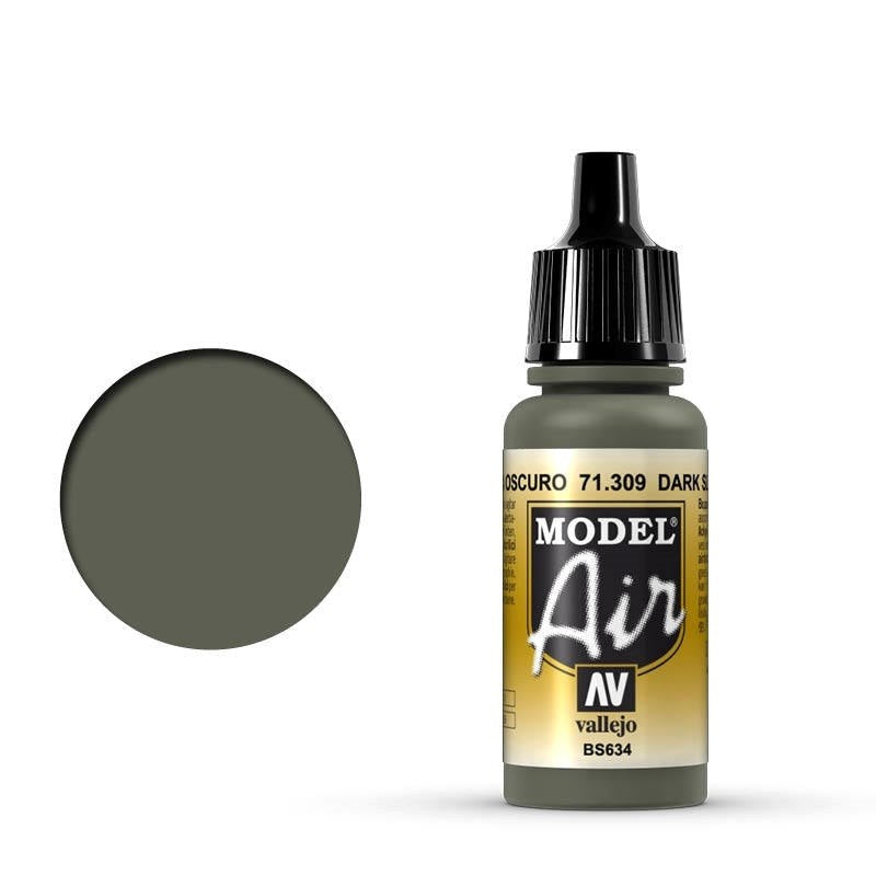 Vallejo AV71309 Model Air Dark Slate Grey 17 ml