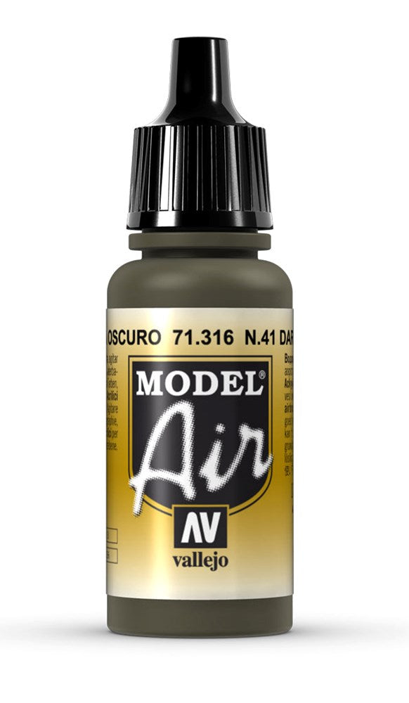 Vallejo AV71316 Model Air N 41 Dark Olive Drab 17 ml (8938324852973)