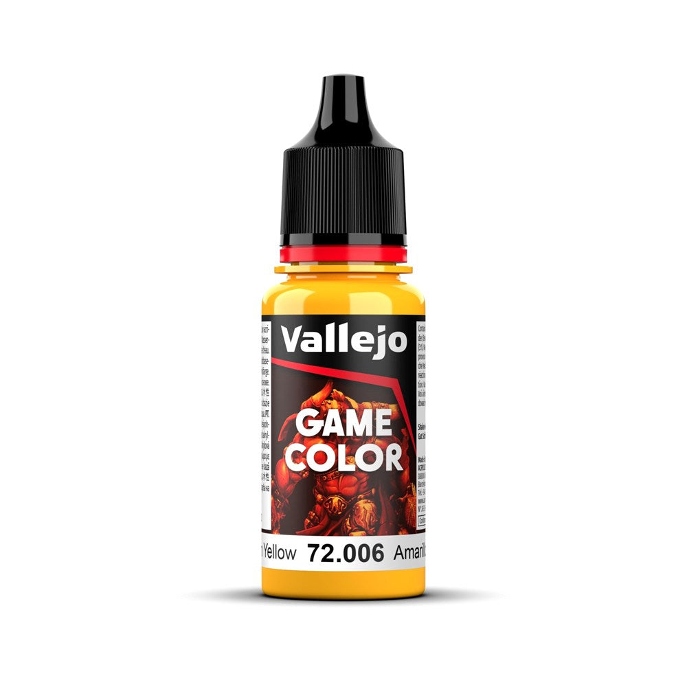 Vallejo AV72006 Game Colour Sun Yellow 18ml (8938331209965)