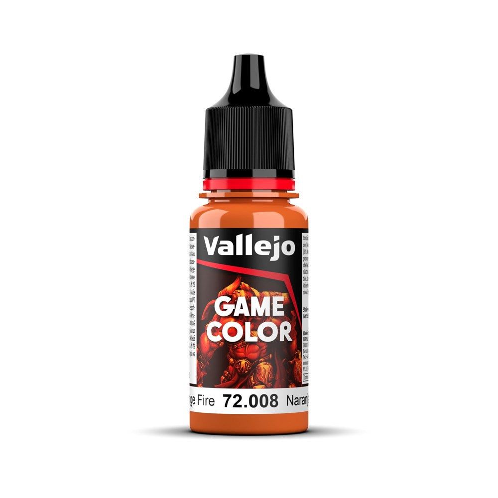 Vallejo AV72008 Game Colour Orange Fire 18ml (8938331373805)