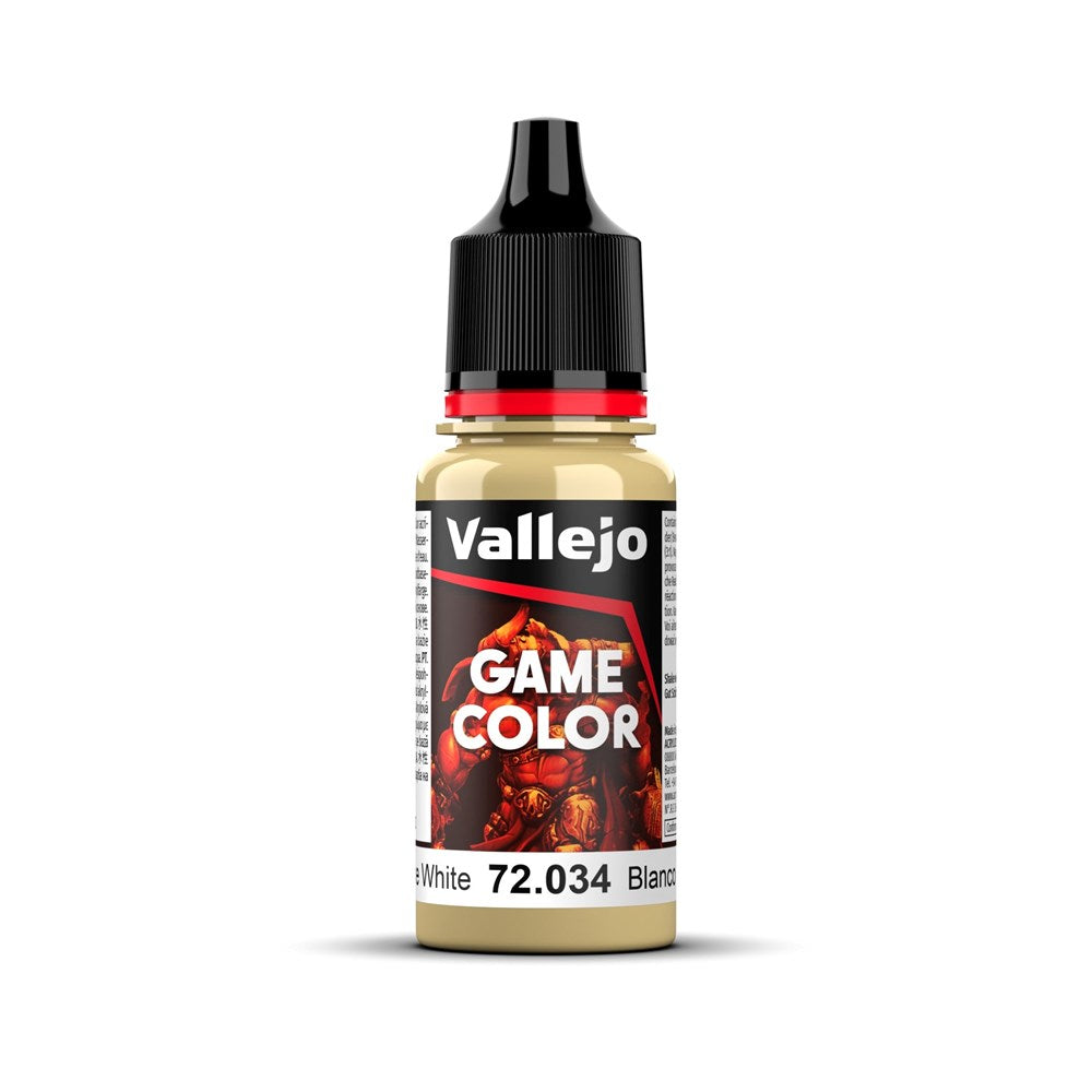 Vallejo AV72034 Game Colour Bone White 18ml (8938333110509)