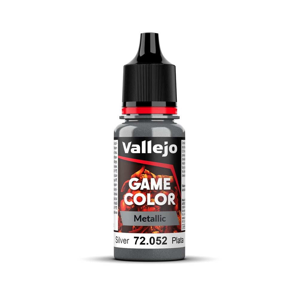 Vallejo AV72052 Game Colour Silver 18ml (8938334126317)