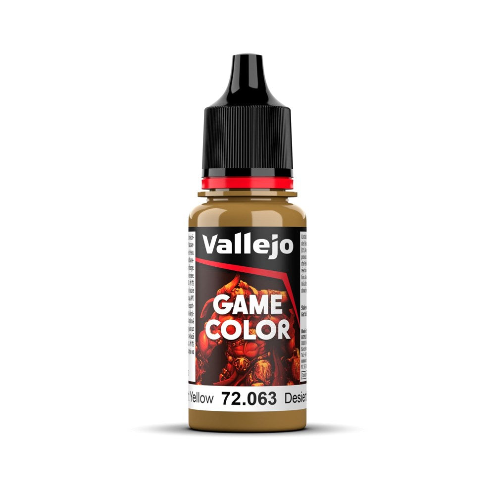 Vallejo AV72063 Game Colour Desert Yellow 18ml (8938335043821)