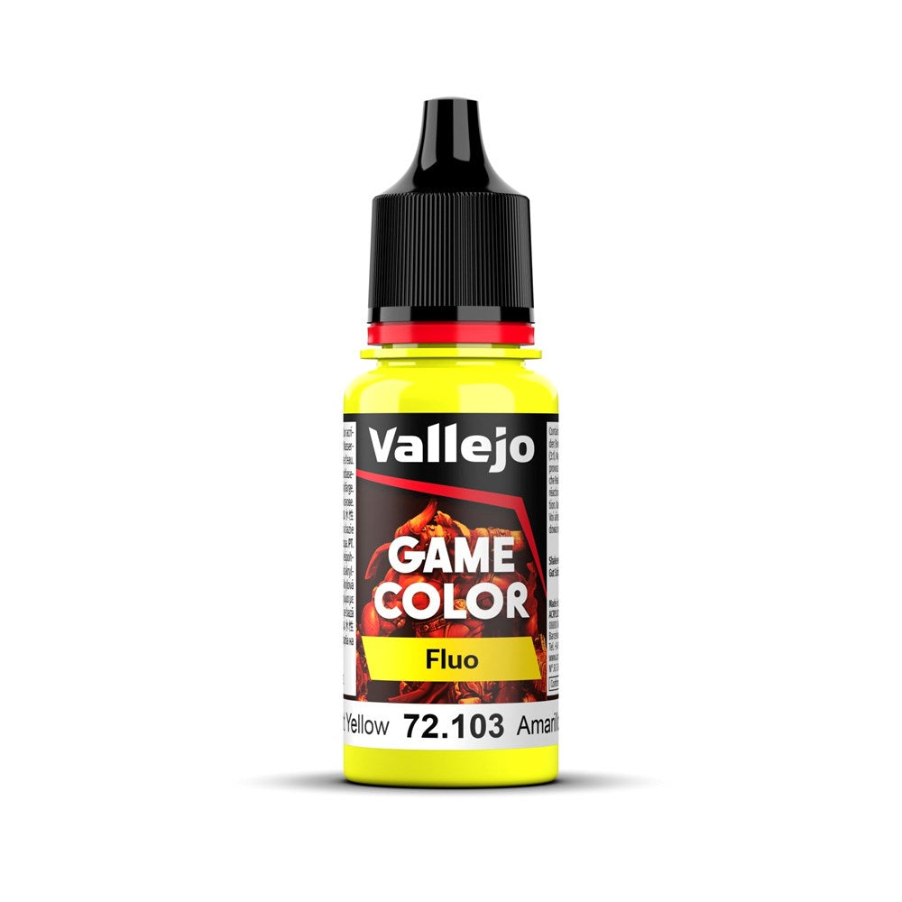 Vallejo AV72103 Game Colour Fluorescent Yellow 18ml (8938338189549)