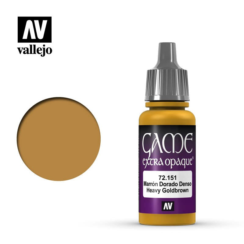 Vallejo AV72151 Game Colour Extra Opaque Heavy Gold Brown 17 ml (8938340548845)