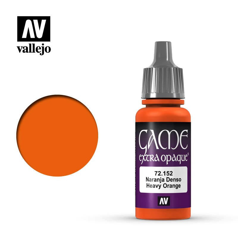 Vallejo AV72152 Game Colour Extra Opaque Heavy Orange 17 ml