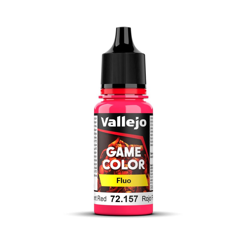 Vallejo AV72157 Game Colour Fluorescent Red 18ml