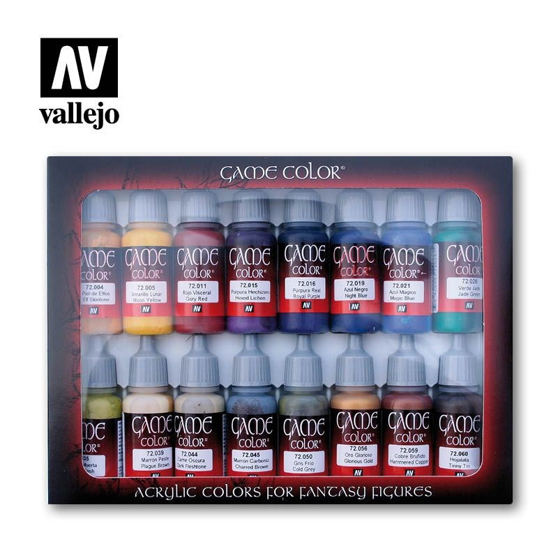Vallejo AV72298 Game Colour Advanced 16 Colour Set (8938342809837)