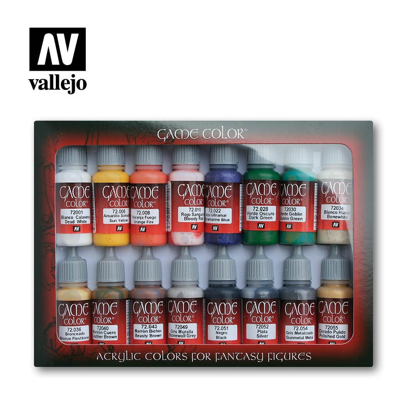 Vallejo AV72299 Game Colour Introduction 16 Colour Set (8938342875373)