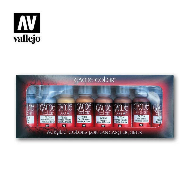 Vallejo AV72303 Game Colour Metallic colours 8 Colour Set